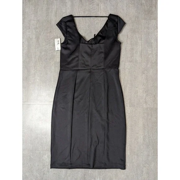 BOLD Elements woman's  Midi dress black Cut To Curve Size large NWT - Picture 4 of 7